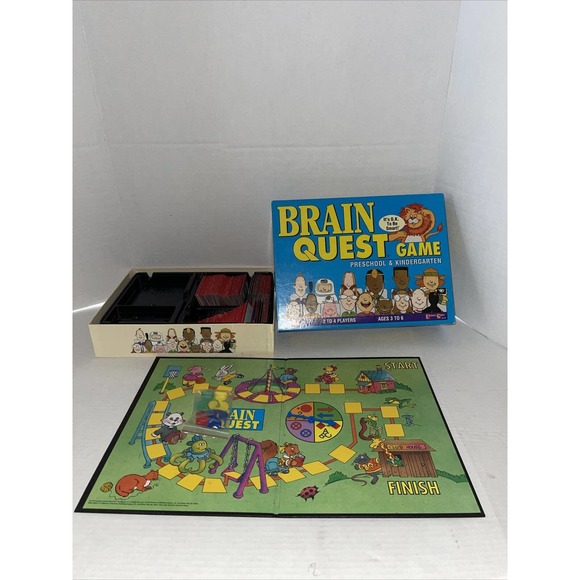 BRAIN QUEST BOARD GAME PRESCHOOL & KINDERGARTEN Ages (3-6) 2-4 Players - Picture 1 of 6